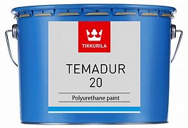 Двухкомпонентная полуматовая полиуретановая краска Tikkurila Temadur 20 / Тиккурила Темадур 20 Зеленый