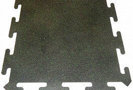 Резиновая плитка Rubblex Puzzle Mix 30% (15 мм;зеленый)