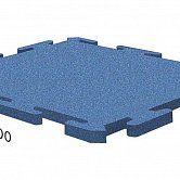 Резиновая плитка Rubblex Puzzle Standart (25 мм;синий)