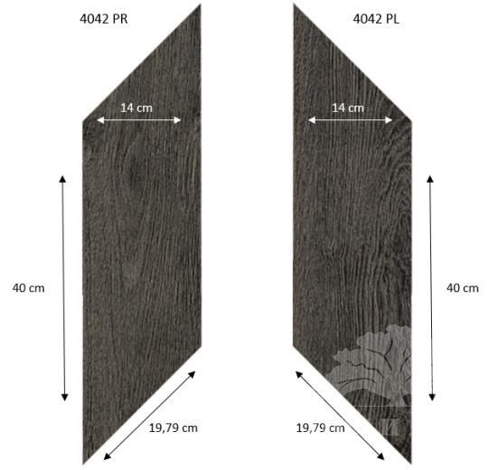Виниловая плитка Forbo Effekta Professional 4042 PR-PL Black Fine Oak PRO (ромб)