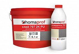 Клей для резиновых покрытий Homakoll 797 2K PU (6,09+0,91)