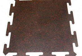 Резиновая плитка Rubblex Puzzle Mix 30% (15 мм;красный)