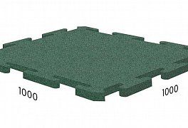 Резиновая плитка Rubblex Puzzle Standart (25 мм;зеленый)